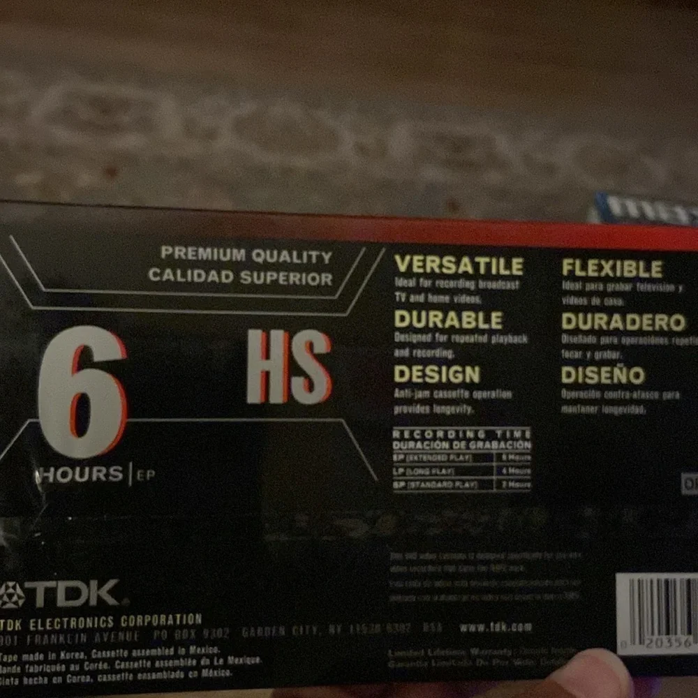 TDK and Sony VHS Tapes-new/sealed